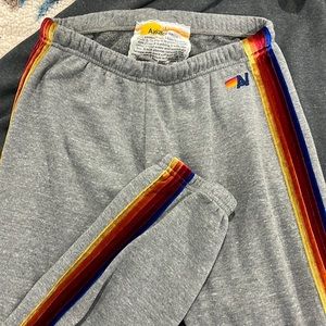 Aviator Nation Velvet Stripe Joggers